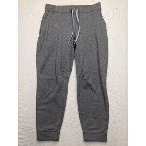 LULULEMON City Sweat Jogger Men L (32x28) Gray Drawstring Stretch Cuffs LM5623S